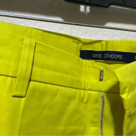 NWOT Sofie D'Hoore Piccolo High Waist Straight Cropped Pant Green Sz 34 - Picture 4 of 10